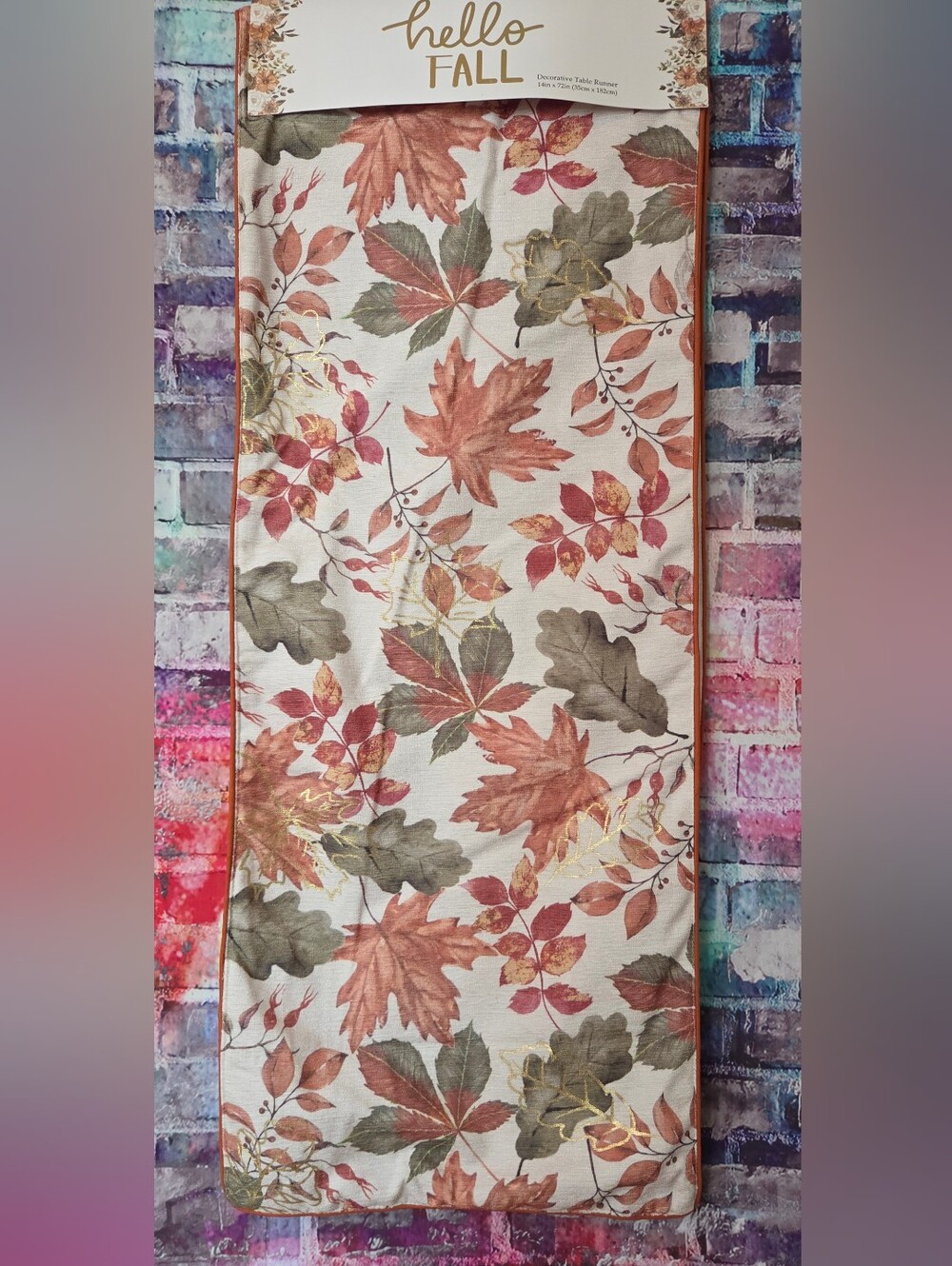 Mireille Designs Handmade Autumn Leaf Decorative Table Runner